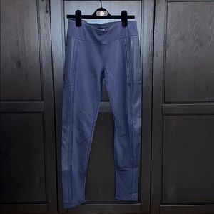 New blue spandex leggings with leather lining